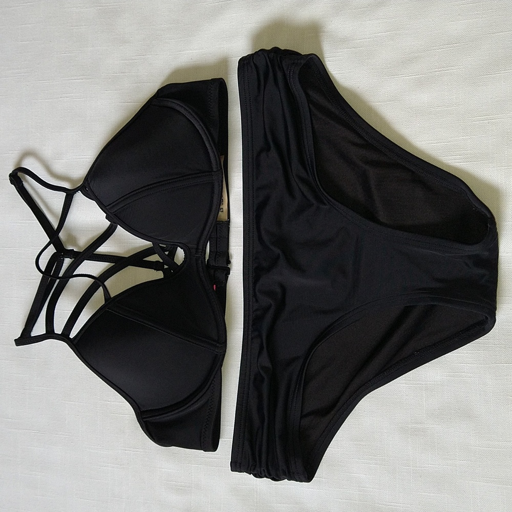 Victoria's Secret Black Bikini Swimsuit Set